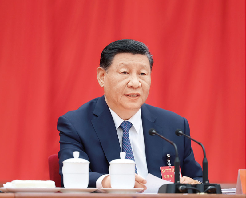 　　中國共產(chǎn)黨第二十屆中央委員會第三次全體會議，于2024年7月15日至18日在北京舉行。中央委員會總書記習近平作重要講話。 新華社記者 鞠鵬/攝